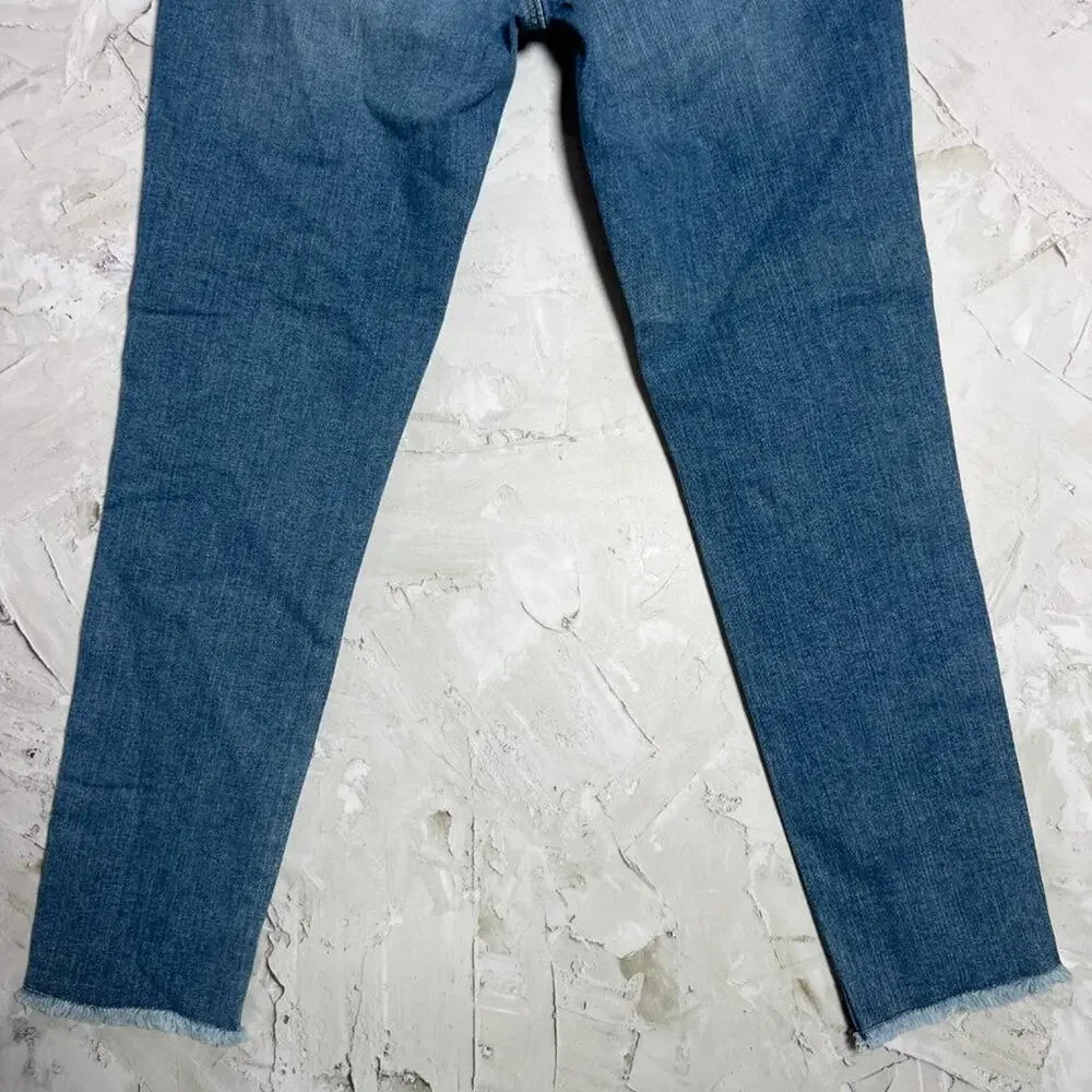 Mavi Tess High Rise Skinny Jeans Indigo Rhinestone Embellished Size 27 NWT